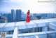 Beauty Crystal Lee ventured into blooming on the roof of a high-rise building (8 photos) P1 No.e2a4ce