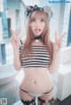 Hanari 하나리, [DJAWA] Catgirl in Stripes Set.01 P39 No.df4358 Image No. 3