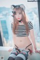 Hanari 하나리, [DJAWA] Catgirl in Stripes Set.01 P14 No.737f9b Image No. 65