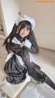 Coser @ 桜 井 宁宁 Vol.030: 双 马尾 黑丝 女仆 (62 photos) P53 No.60495f Image No. 21