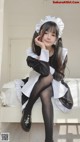 Coser @ 桜 井 宁宁 Vol.030: 双 马尾 黑丝 女仆 (62 photos) P5 No.7b7dcc Image No. 115